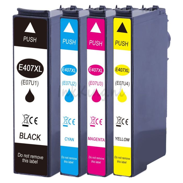 EPSON 407 C13T07U140 cartridge zwart