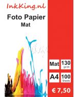 INKKING Fotopapier Mat A4 130gr 1-Zijdig 100st.