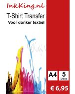 T-hirt transfer voor donker textiel inkking