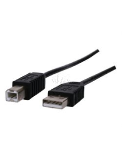 USB 2.0 KABEL A MALE - B MALE 1.8Mtr